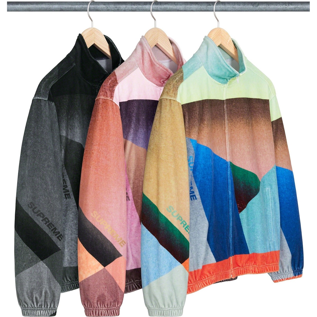 Geo Velour Track Jacket - spring/summer 2023 - Supreme