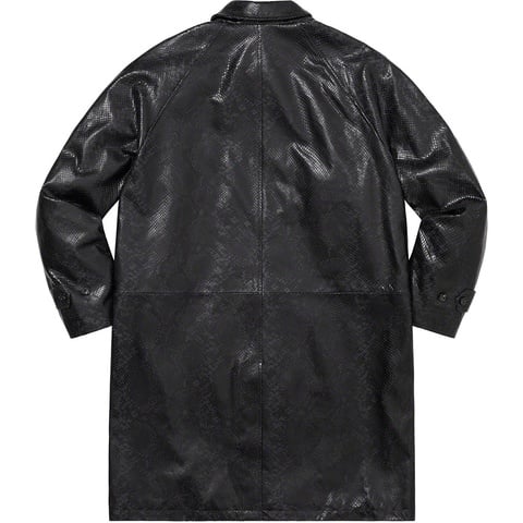 Leather Snake Trench Coat - spring/summer 2023 - Supreme