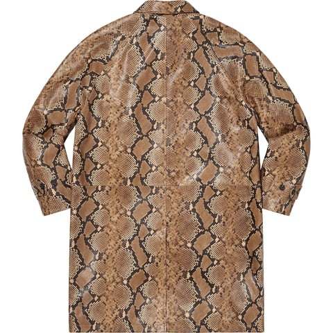Supreme Leather Snake Trench Coat - Colorway