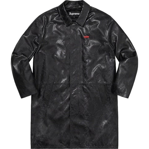 Leather Snake Trench Coat - spring/summer 2023 - Supreme