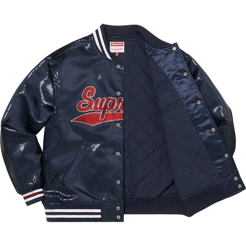 Supreme Supreme®/Mitchell & Ness® Sequin Varsity Jacket - Colorway