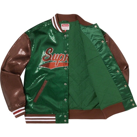 Supreme Supreme®/Mitchell & Ness® Sequin Varsity Jacket - Colorway