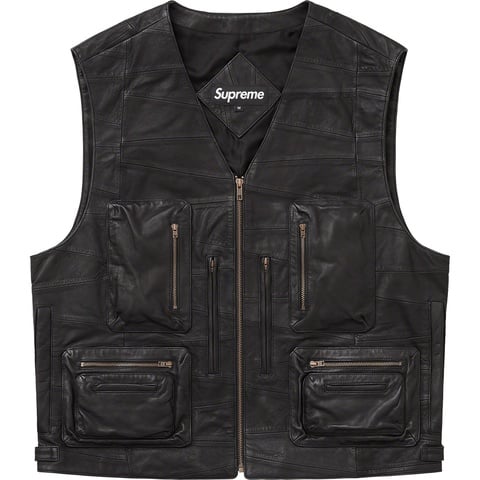 Supreme Patchwork Leather Cargo Vest - Colorway