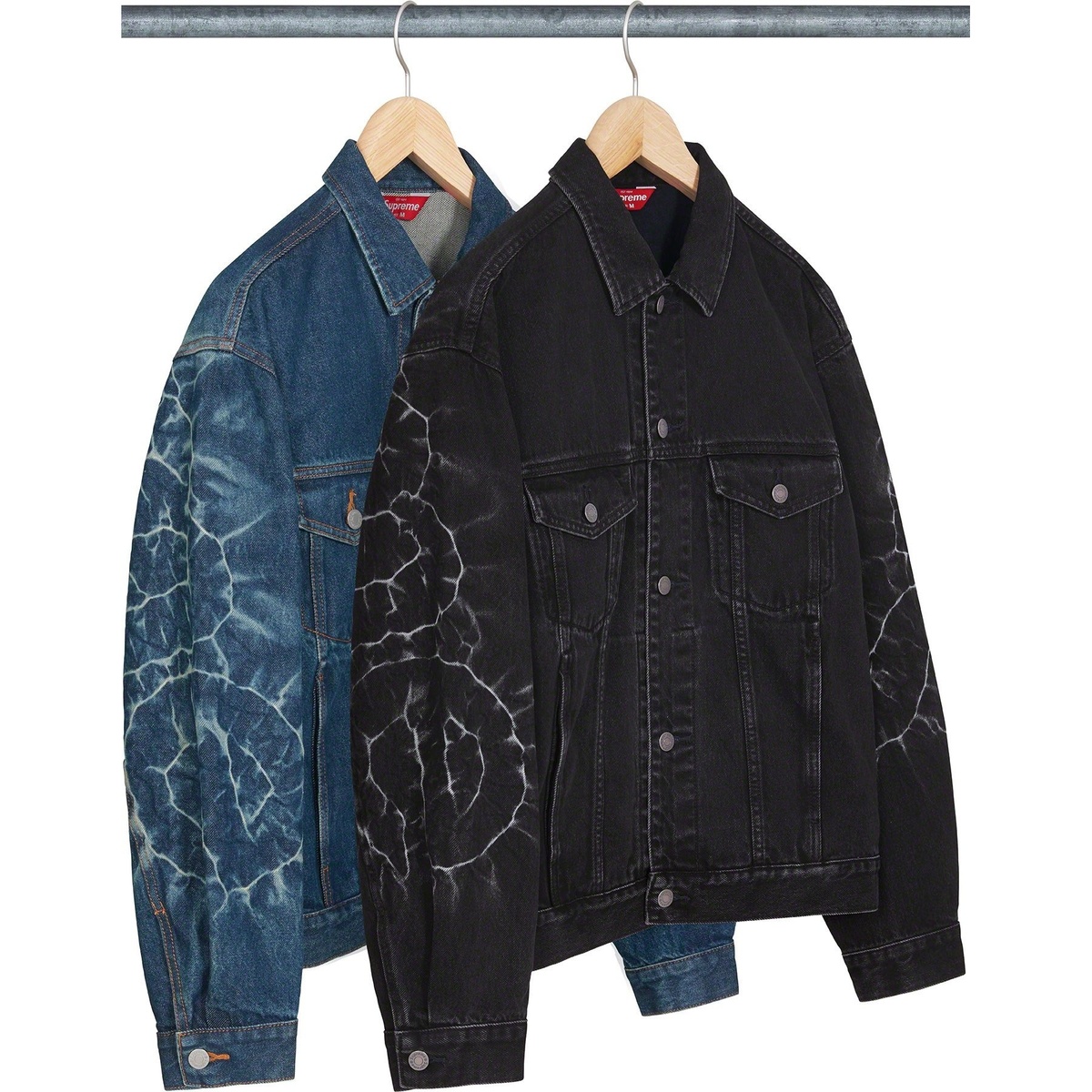 Shibori Denim Trucker Jacket - SupremeCommunity
