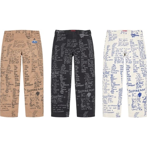 Gonz Poems Chino Pant - spring/summer 2023 - Supreme