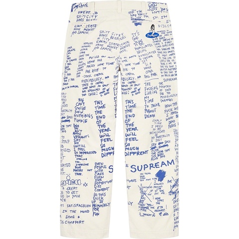 Gonz Poems Chino Pant - spring/summer 2023 - Supreme