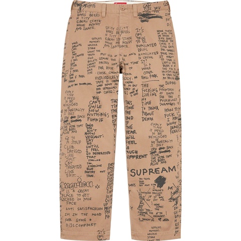 Gonz Poems Chino Pant - spring/summer 2023 - Supreme