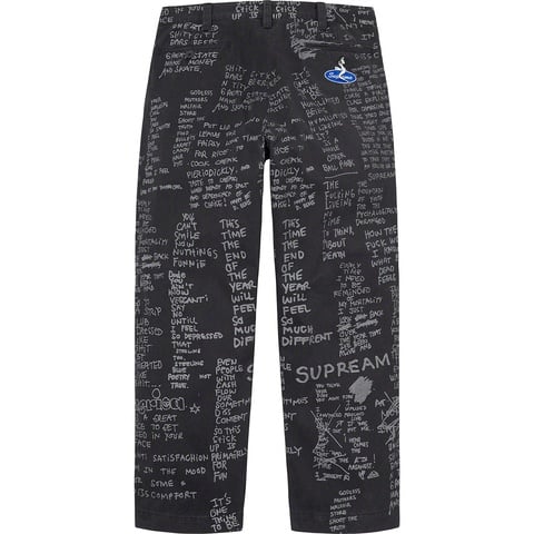 パンツ Supreme Gonz Poems Chino Pant 34 Gonz Poems Chino Pant - spring/summer 2023 - Supreme
