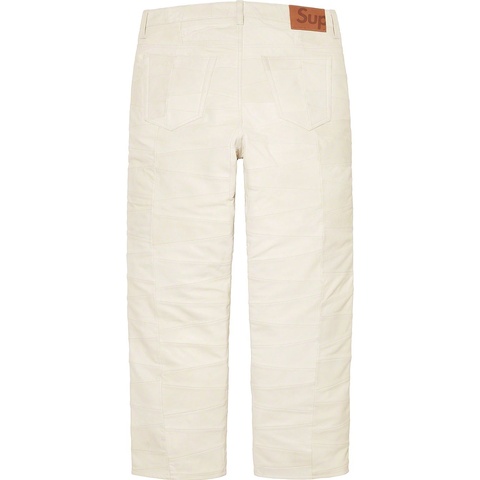 パンツ Supreme Patchwork Leather 5-Pocket Jean Patchwork Leather 5-Pocket Jean - Supreme