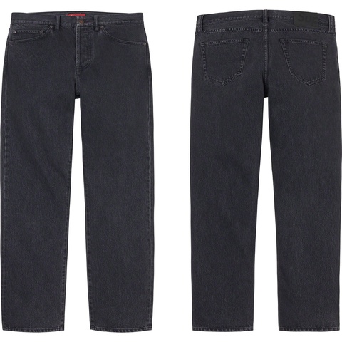 Supreme Stone Washed Black Slim Jean - $158.00