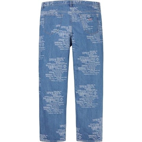 Trademark Jacquard Baggy Jean - spring/summer 2023 - Supreme