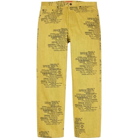 Trademark Jacquard Baggy Jean - spring/summer 2023 - Supreme