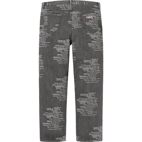 Trademark Jacquard Baggy Jean - spring/summer 2023 - Supreme