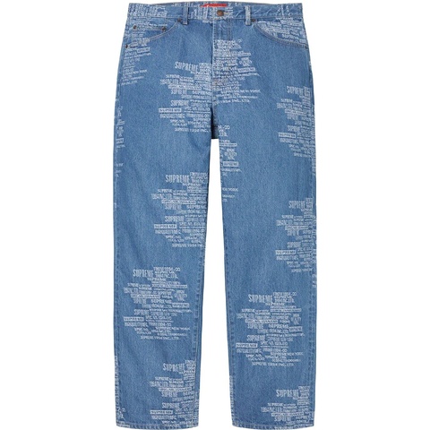 Supreme Trademark Jacquard Baggy Jean - [hidden]