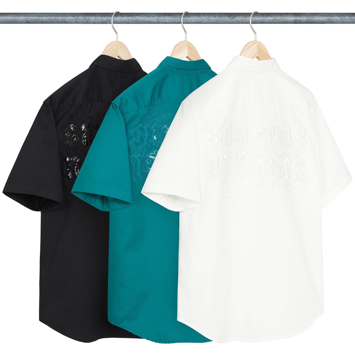 Supreme Croc Patch S/S Work Shirt (spring/summer 2023) - $138.00