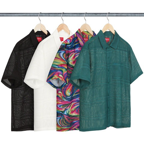 Supreme Mesh Stripe S/S Shirt - $138.00