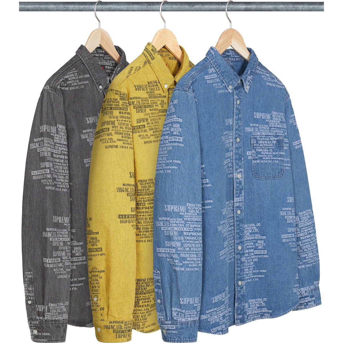 Trademark Jacquard Denim Shirt - SupremeCommunity