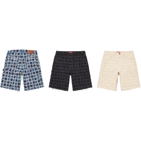 20SS Supreme Patchwork Knit Short Mサイズ Patchwork S/S Shirt - spring/summer 2023 - Supreme
