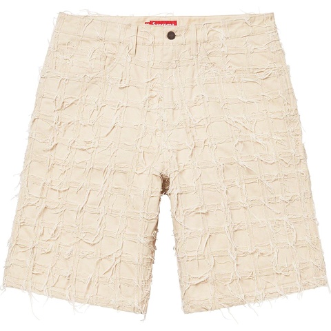 Frayed Patchwork Baggy Denim Short - Supreme