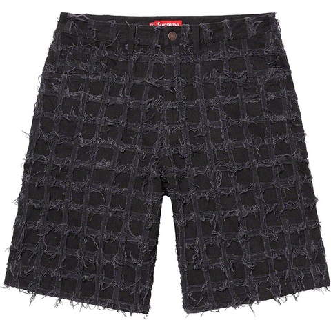 Frayed Patchwork Baggy Denim Short - Supreme