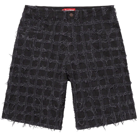 Supreme Frayed Patchwork Baggy Denim Short - [hidden]