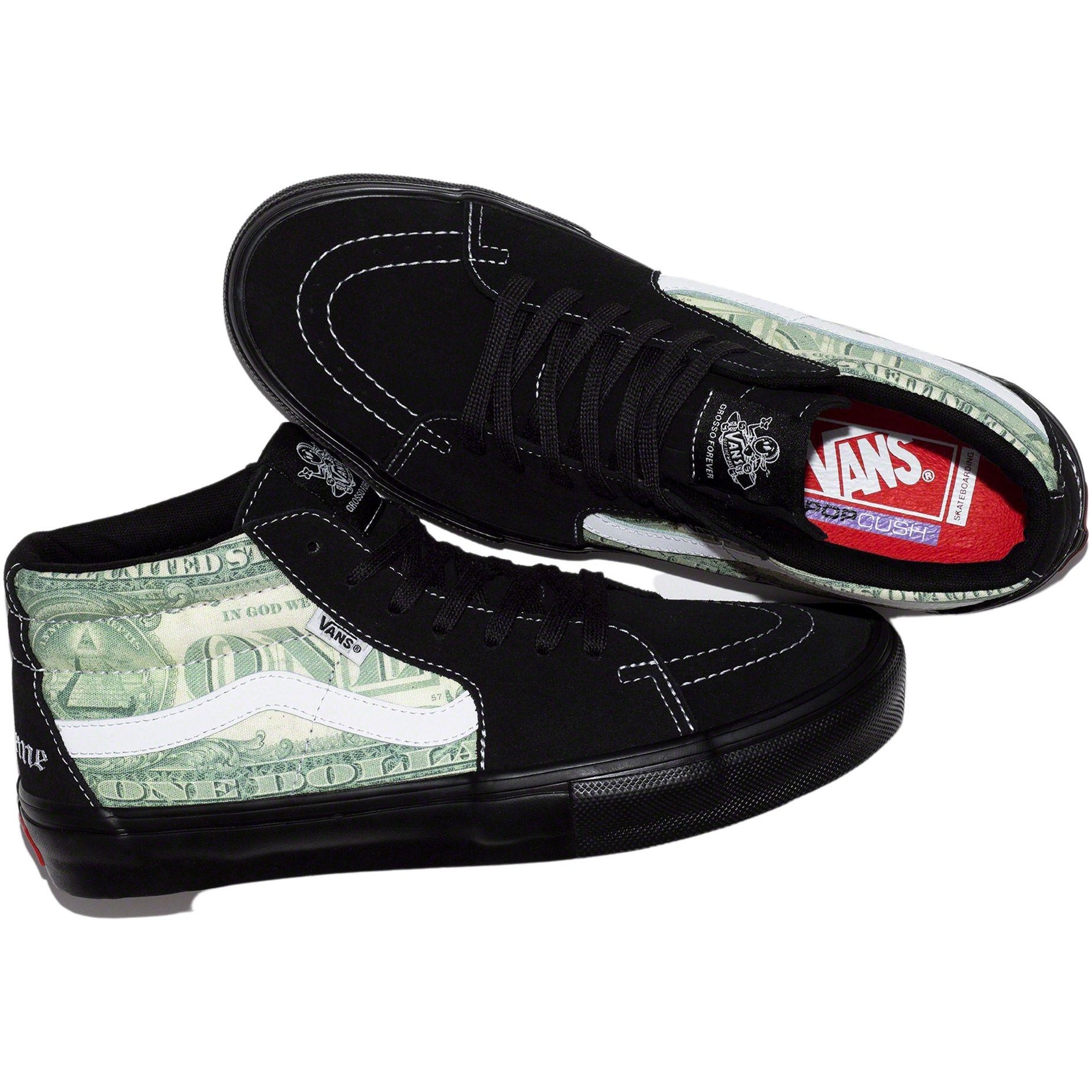Supreme Supreme  Vans Dollar Skate Grosso Mid (SS23) - $110