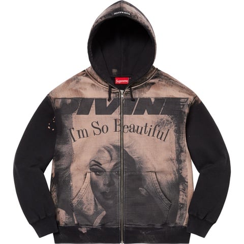 Divine Zip Up Hooded Sweatshirt - Supreme