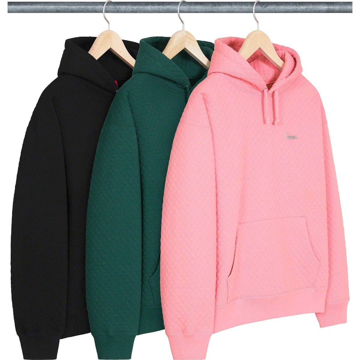 Micro Quilted Hooded Sweatshirt - Supreme