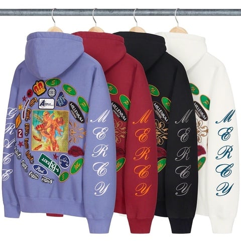 Supreme Patches Spiral Hooded Sweatshirt - $178.00