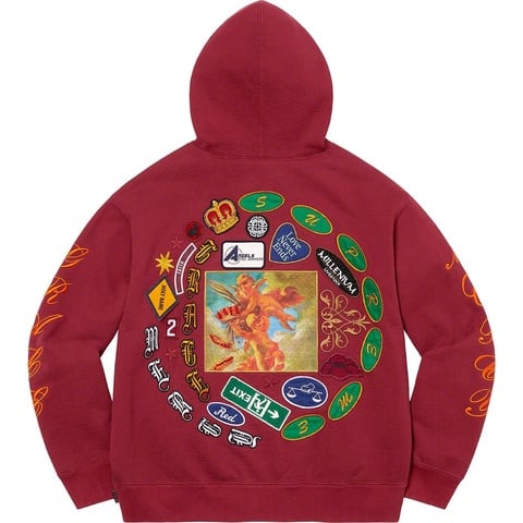 Supreme Patches Spiral Hooded Sweatshirt - [hidden]