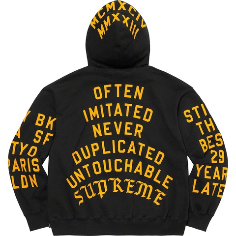 Supreme Supreme Team Flocked Hooded Sweatshirt - Colorway