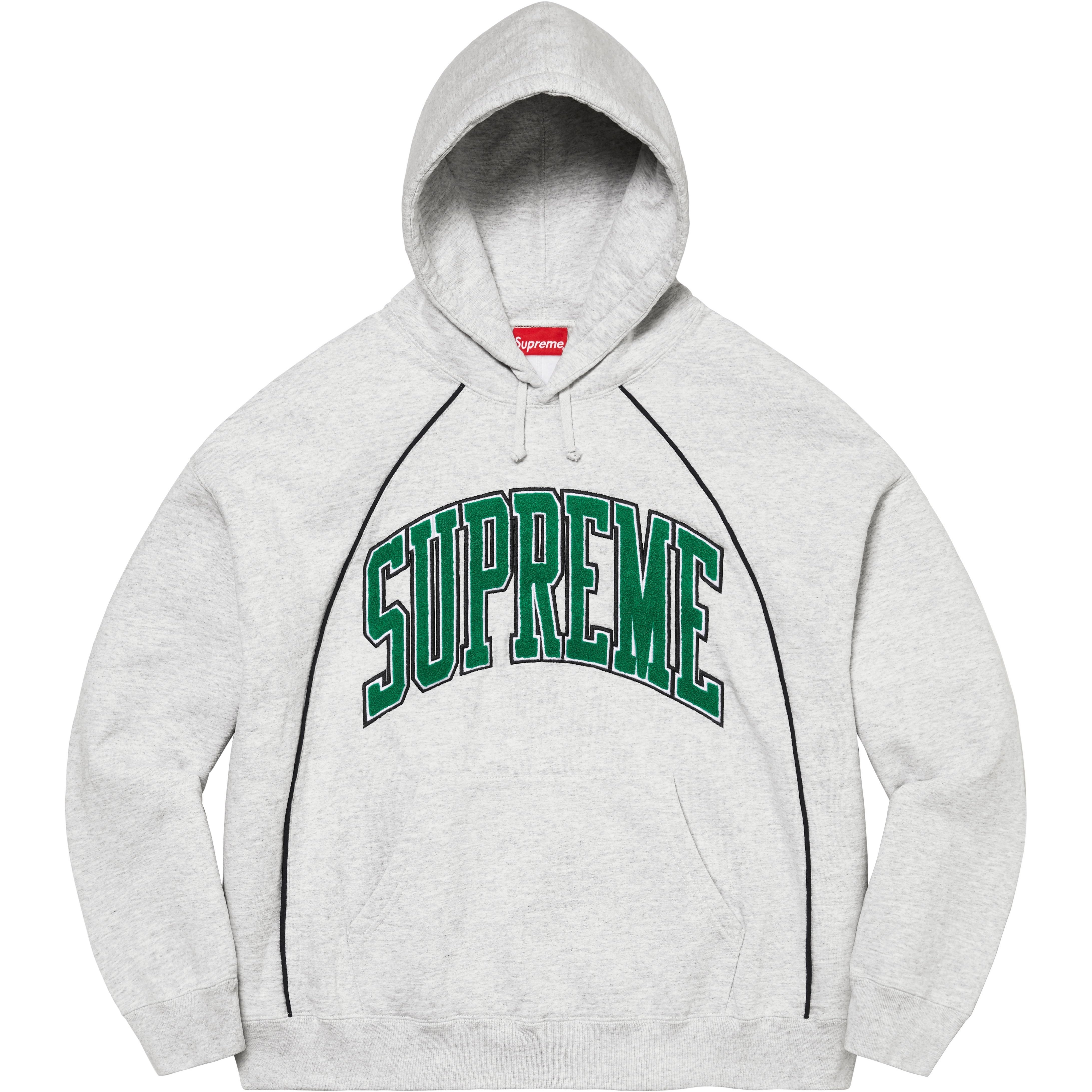 Supreme Boxy Piping Arc Hooded Sweatshirt (SS23) - [hidden] - $168