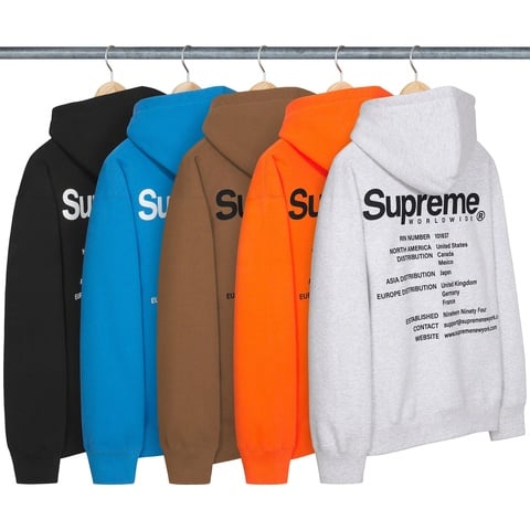 Worldwide Hooded Sweatshirt - SupremeCommunity