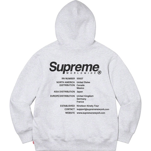 Supreme Worldwide Hooded Sweatshirt - Colorway