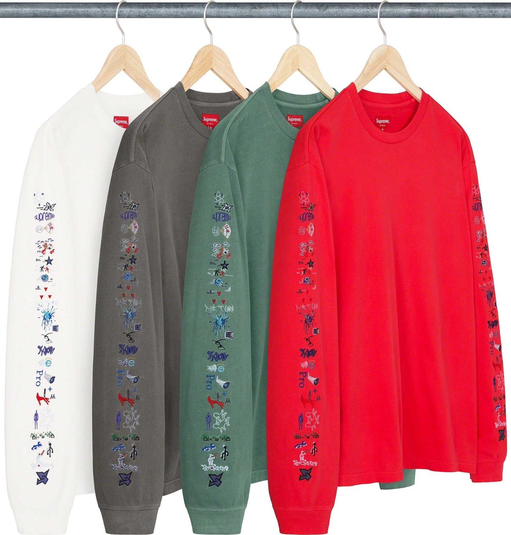 Supreme AOI Icons L/S Top 白 M Supreme AOI Icons L/S Top White Men's - SS23 - US
