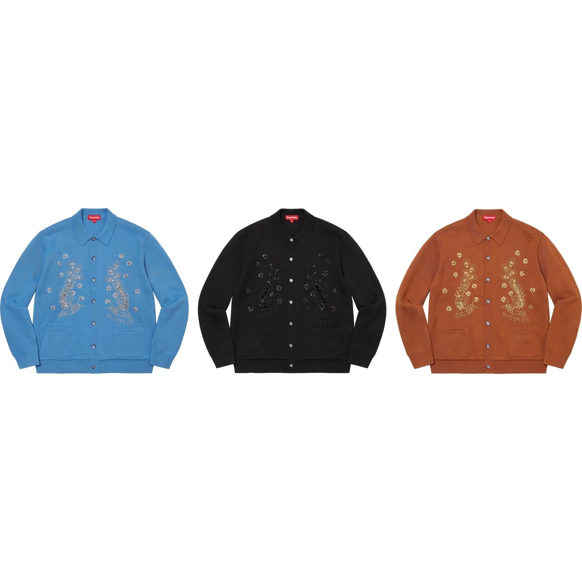 Beaded Appliqué Cardigan - SupremeCommunity