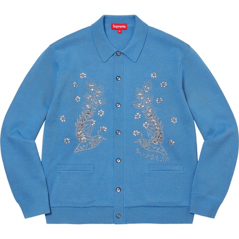 Beaded Appliqué Cardigan - spring/summer 2023 - Supreme