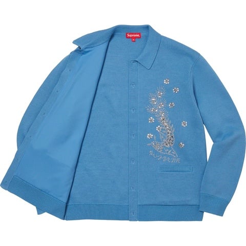 Beaded Appliqué Cardigan - spring/summer 2023 - Supreme