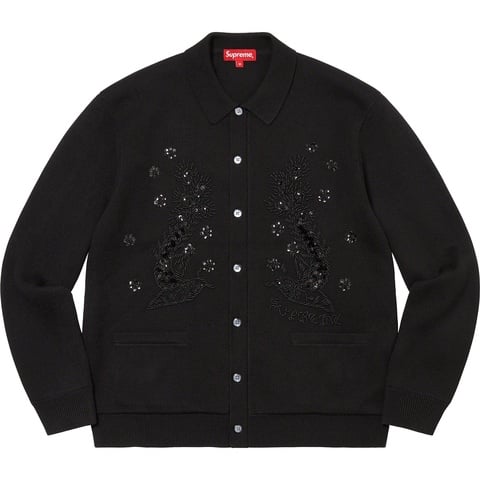 Beaded Appliqué Cardigan - spring/summer 2023 - Supreme