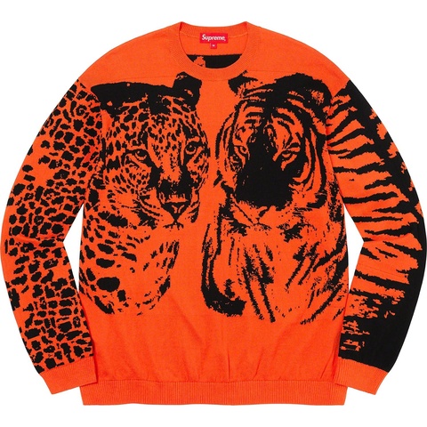 シュプリーム　Big Cats Jacquard L/S Top　M Big Cats Jacquard L/S Top - spring/summer 2023 - Supreme