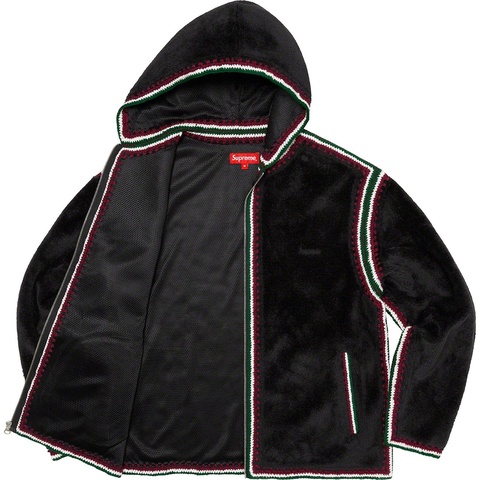 Supreme Crochet Edge Hooded Zip Up Top - Colorway