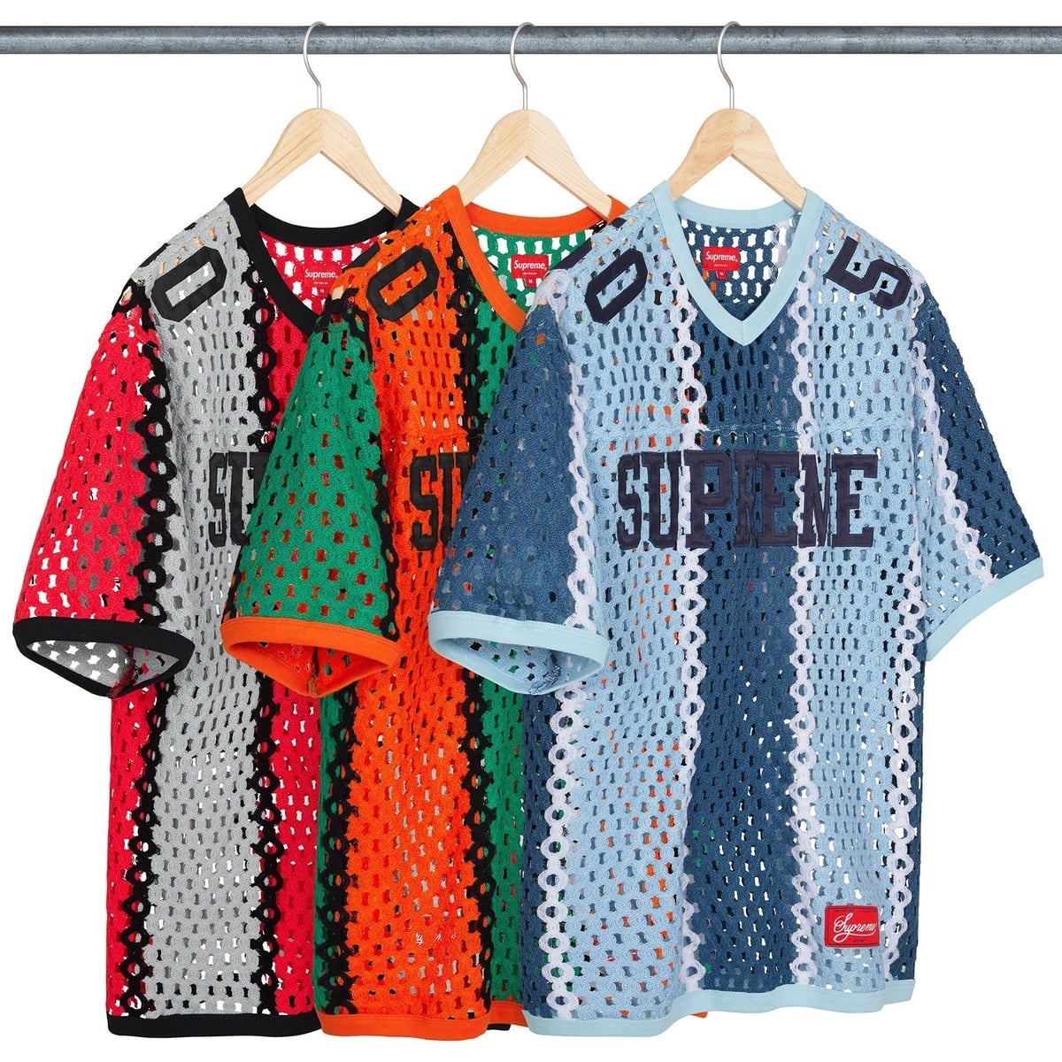 シュプリームCrochet Football Jersey クロシェフットボール 中古・古着通販】SUPREME (シュプリーム) Crochet Football Jersey トップス