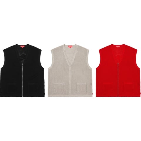 Dragon Zip Up Sweater Vest - spring/summer 2023 - Supreme