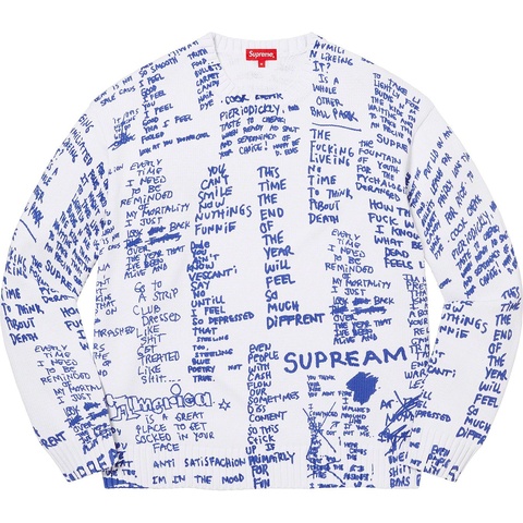 U*i様 Supreme Gonz Poems Sweater Gonz Poems Sweater - spring/summer 2023 - Supreme