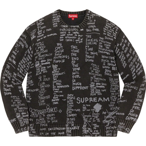 Supreme Gonz Poems Sweater シュプリーム Gonz Poems Sweater - spring/summer 2023 - Supreme