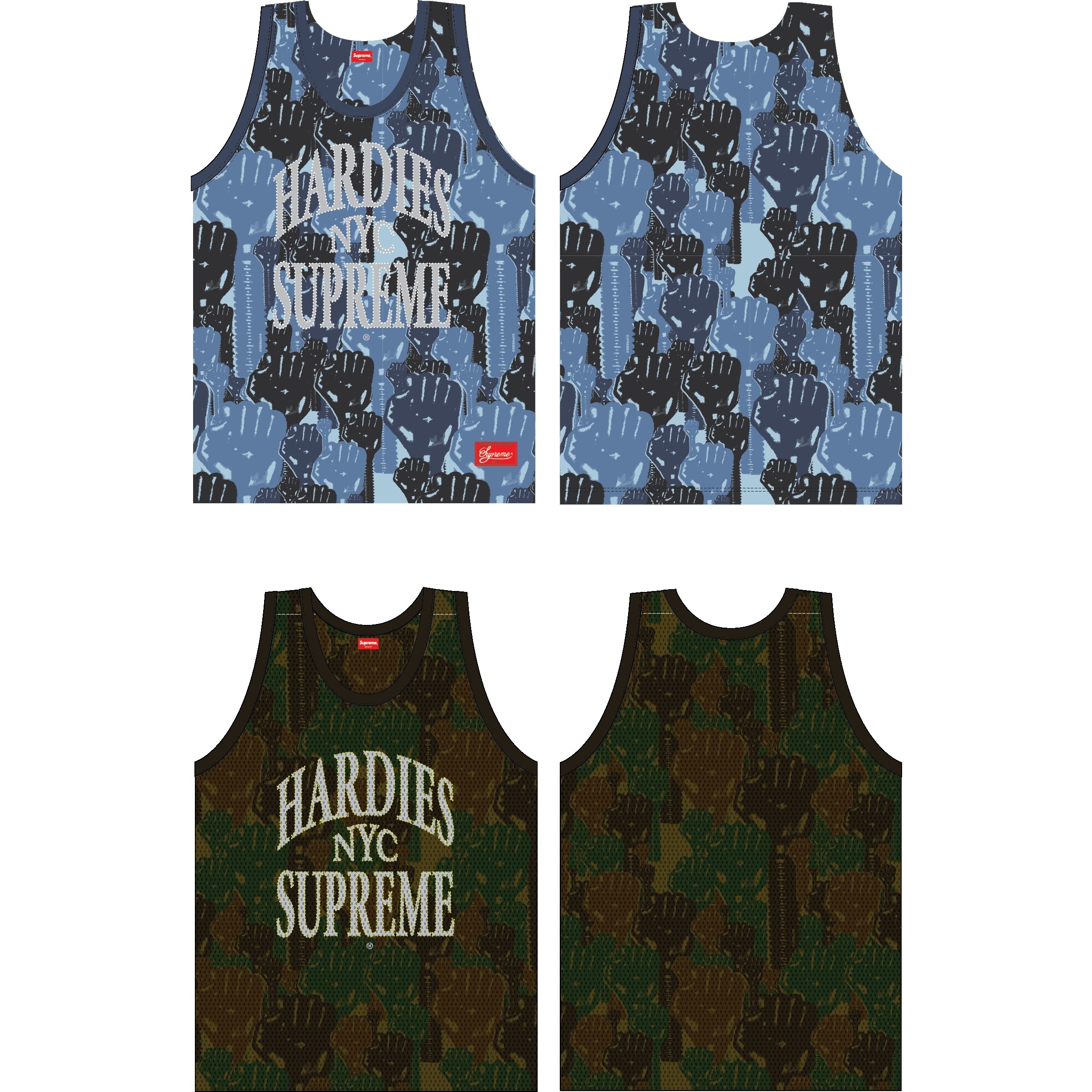 ウェア Supreme Hardies Camo Basketball Jersey Supreme Hardies Camo Basketball Jersey (SS23) - $128
