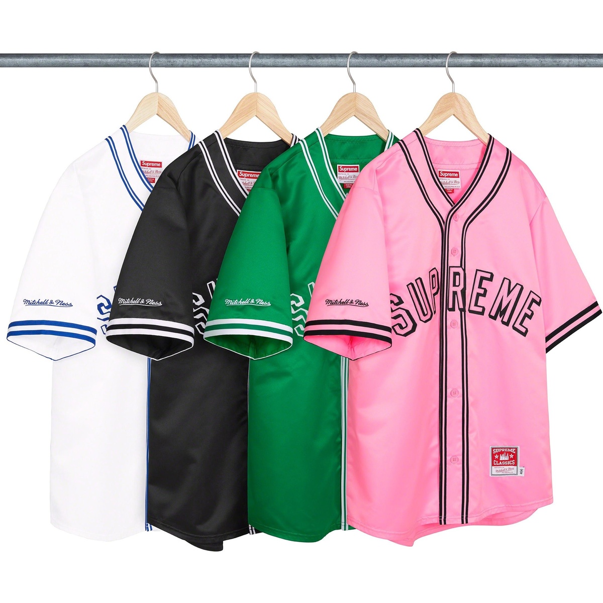 Supreme®/Mitchell & Ness® Satin Baseball Jersey - SupremeCommunity