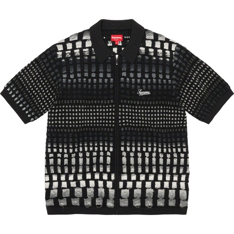 Gradient Grid Zip Up Polo - spring/summer 2023 - Supreme