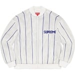 Supreme Pinstripe Varsity Zip Up Sweater (SS23) - [hidden]