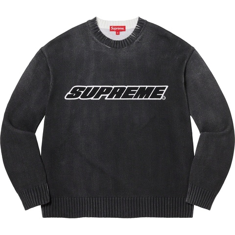 Printed Washed Sweater - spring/summer 2023 - Supreme